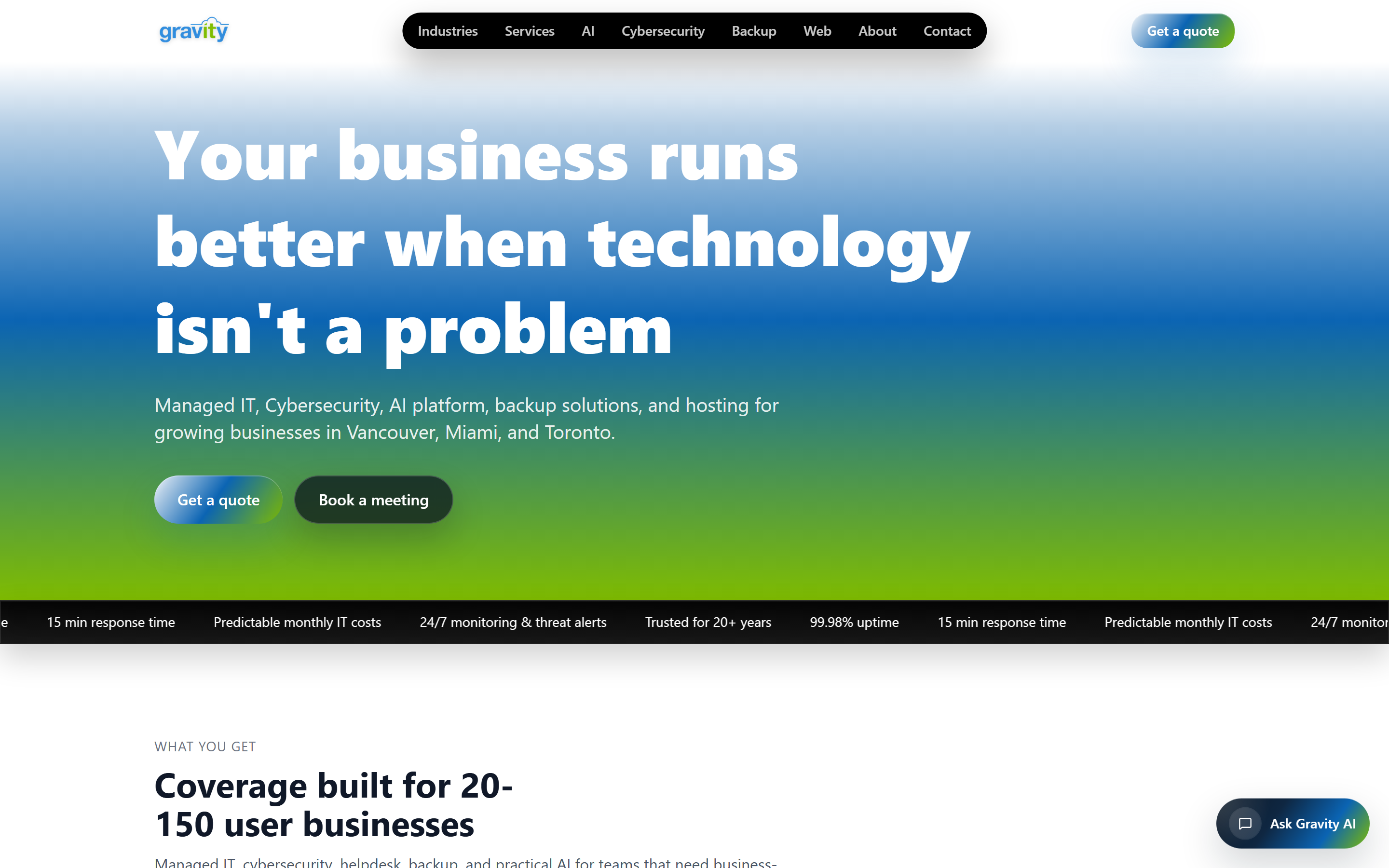 Gravity Computers website