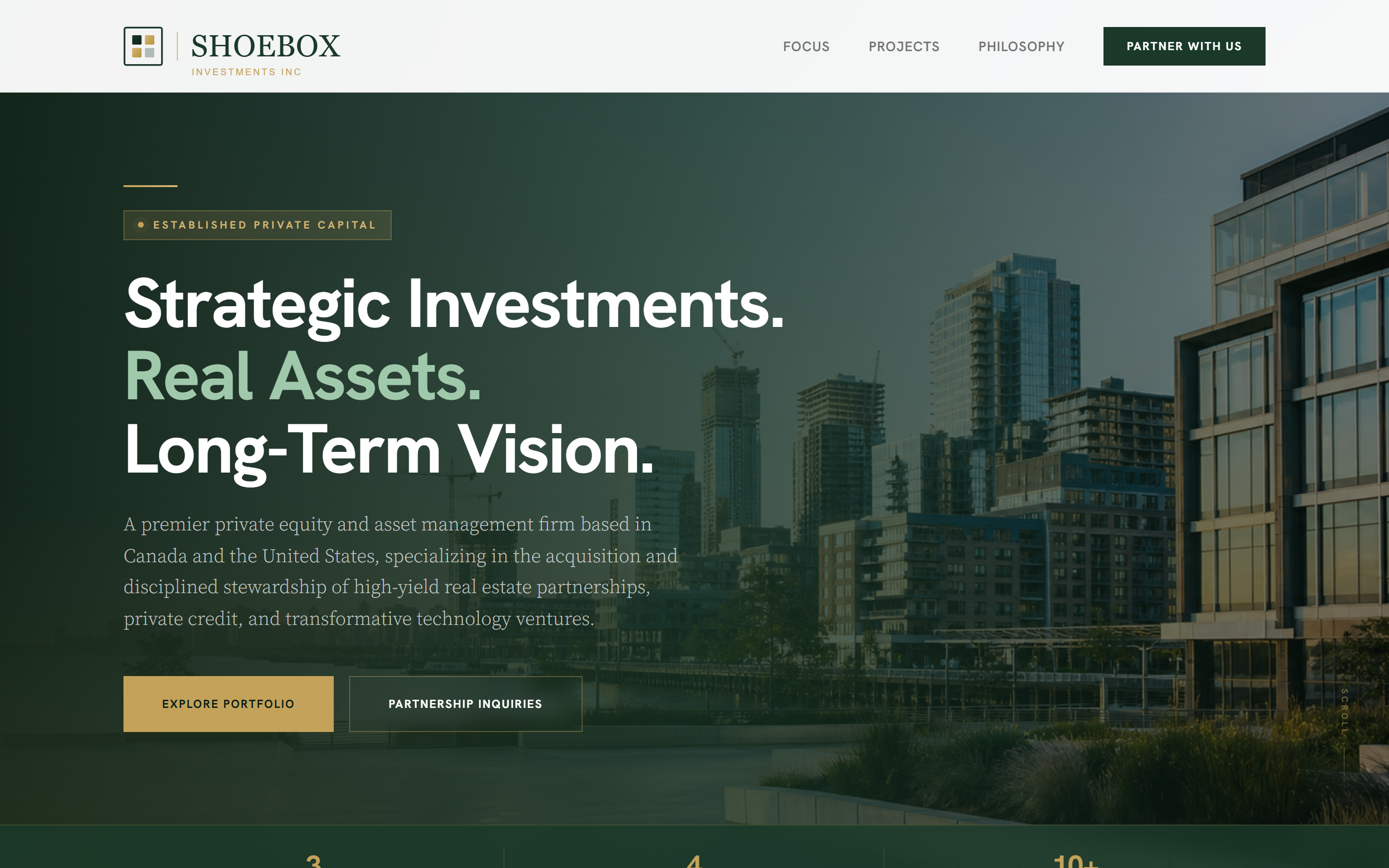 Shoebox Investments website